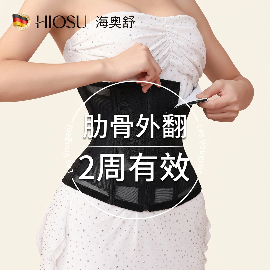 肋骨外翻矫正带成人神器收肋女收腹束腰带瘦身收小肚子塑身腰封