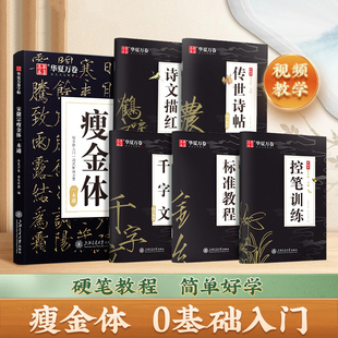 瘦金体字帖硬笔入门控笔训练零基础钢笔临摹练字帖宋微宗字体硬笔书法初中生成人成年临初学者慕描红写字帖大学生教师大人练字中