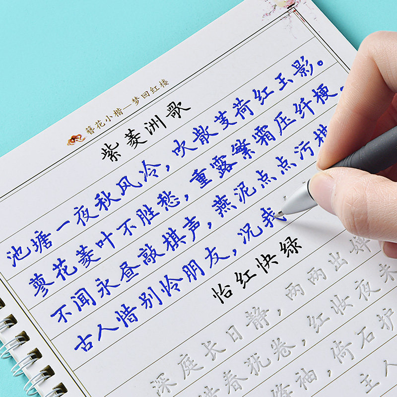 红楼梦字帖国学经典四大名著摘抄练习凹槽楷书正楷练字帖小学生初中生