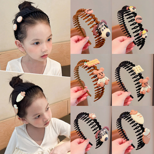 儿童发箍碎发神器压发不伤发女童发卡前额碎发头箍宝宝小女孩头饰