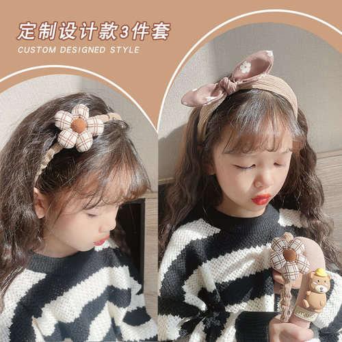 儿童发箍秋冬新款女童发卡女孩