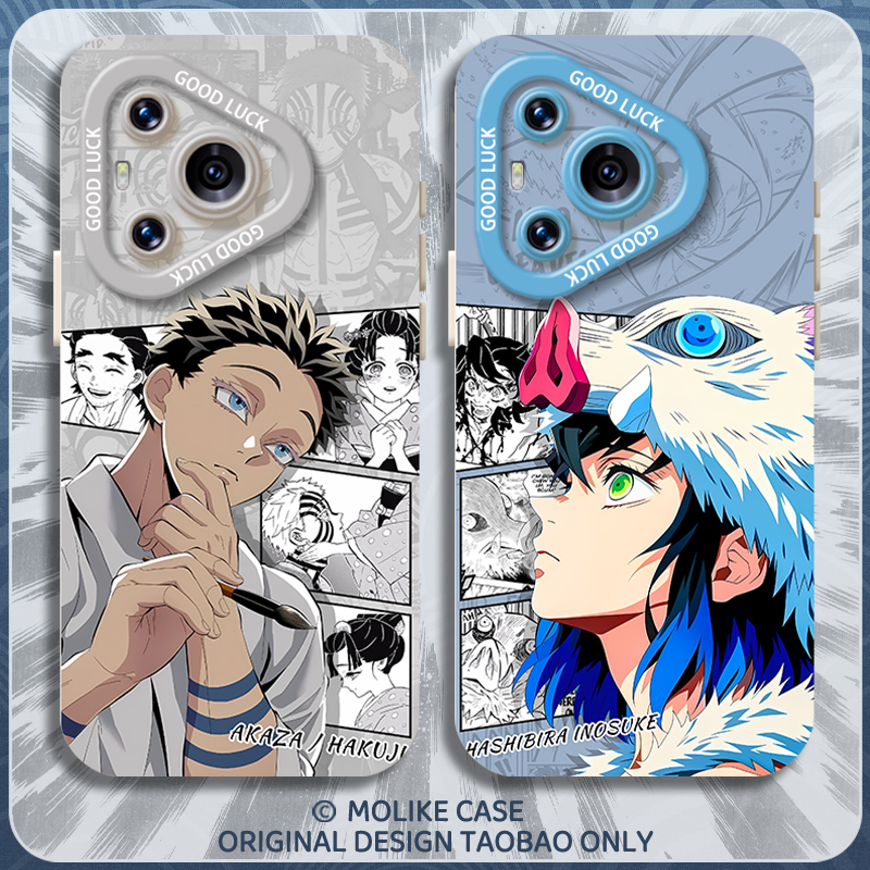 猗窝座上弦三适用华为pura80手机壳mate70pro鬼灭之刃nova14新款13周边12漫画荣耀500硅胶400/300/200/x60/50