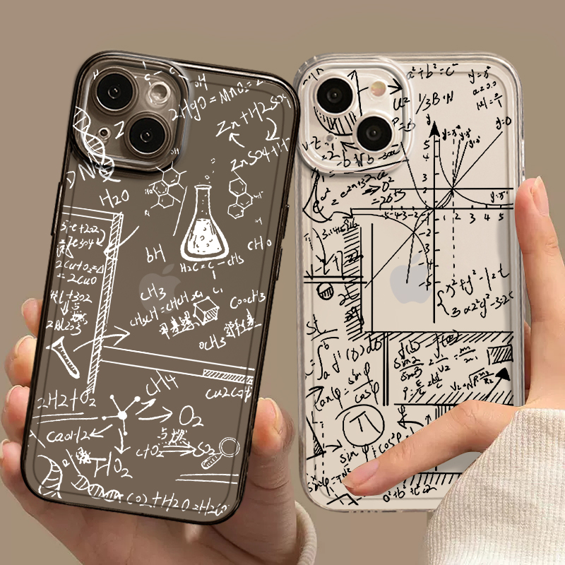 适用oppo真我手机壳数学公式透明