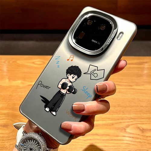 Q版举铁男孩适用iqoo16手机壳15高级13健身12个性z11turbo卡通neo10pro励志9/8/7一加ace6新款1+2v/5/3/vivo