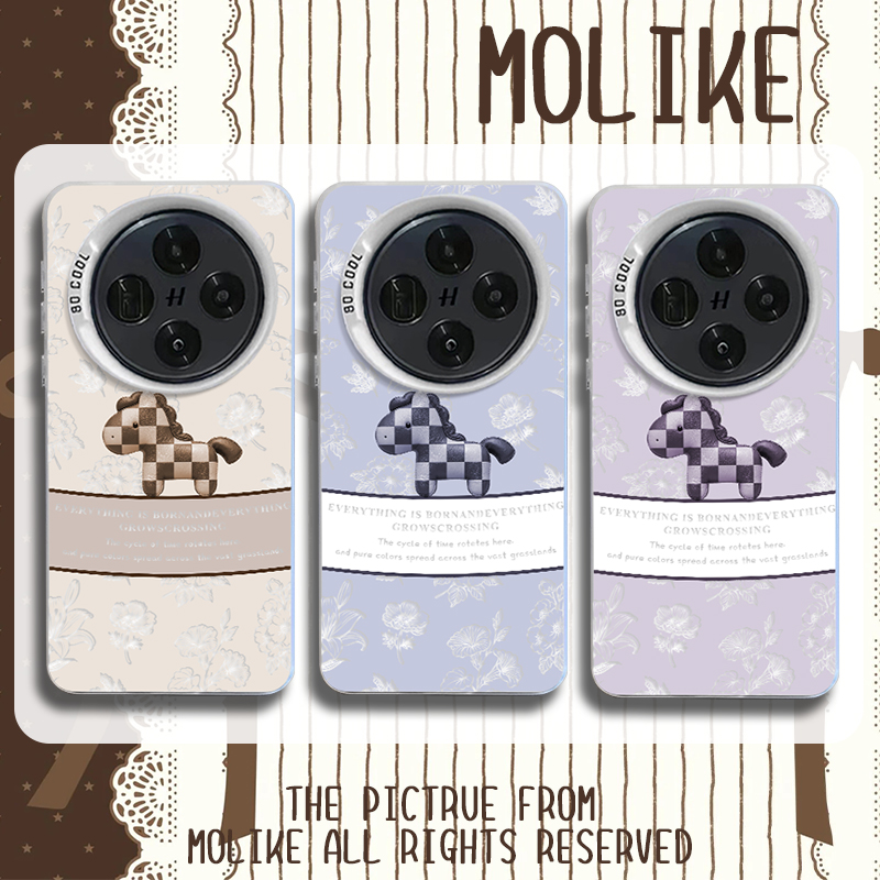 棋盘格小马适用oppofindx9新年手机壳findx8Ultra马年7pro新款6高级感5本命年3复古OPPO法式s十镂空高级感套+