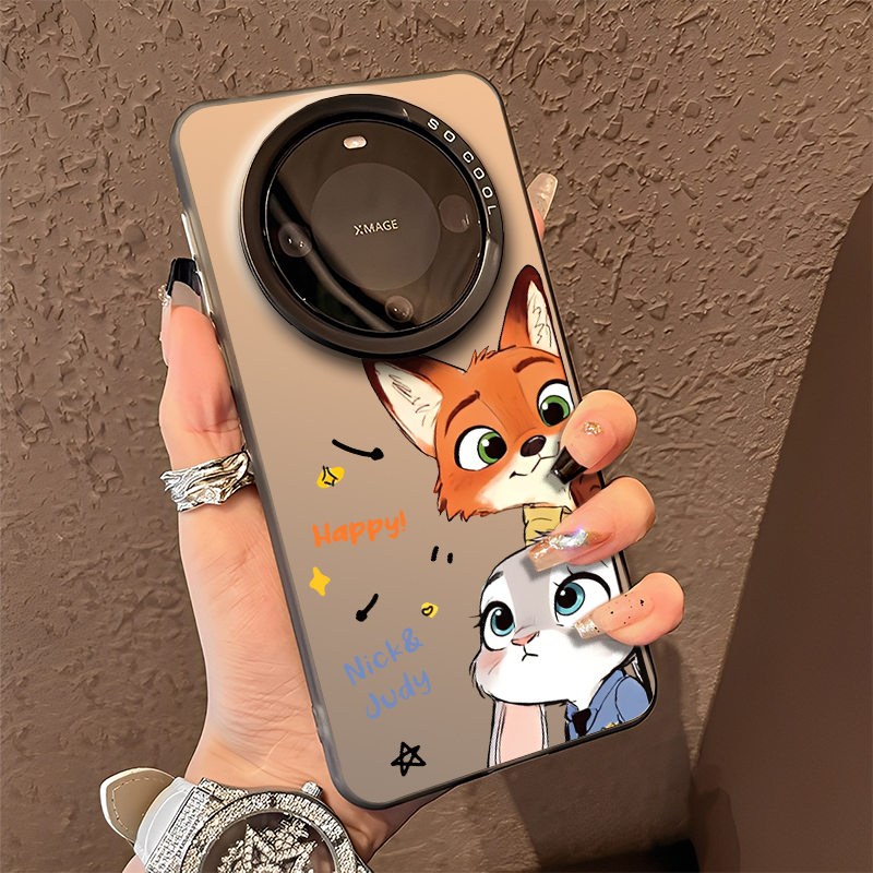 探头尼克朱迪适用华为mate80pro手机壳mate70疯狂动物城60兔子50情侣40男30荣耀magic8女7/6/5新款X70/60/50+