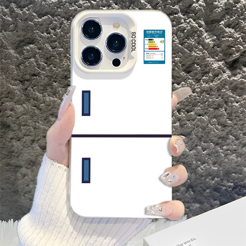 适用苹果手机壳创意冰箱亚克力