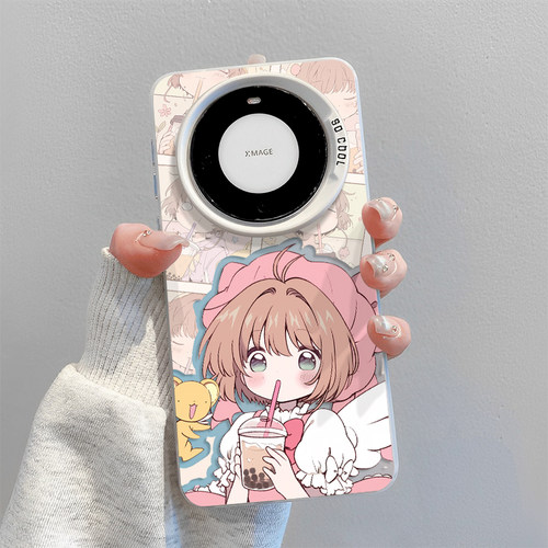 适用华为手机壳百变小樱卡通少女