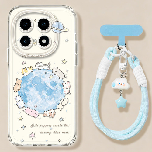 卡通动物星球适用iqoo16手机壳15带挂绳13可爱12透明z11turbo高级neo10pro套9/8/7一加ace6新款1+2v/5/3/vivo