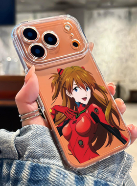 eva明日香适用苹果17星宇橙色手机壳iPhone16promax绫波丽15新款14二次元13mini动漫12男11套x/xr/xs/8/7/air
