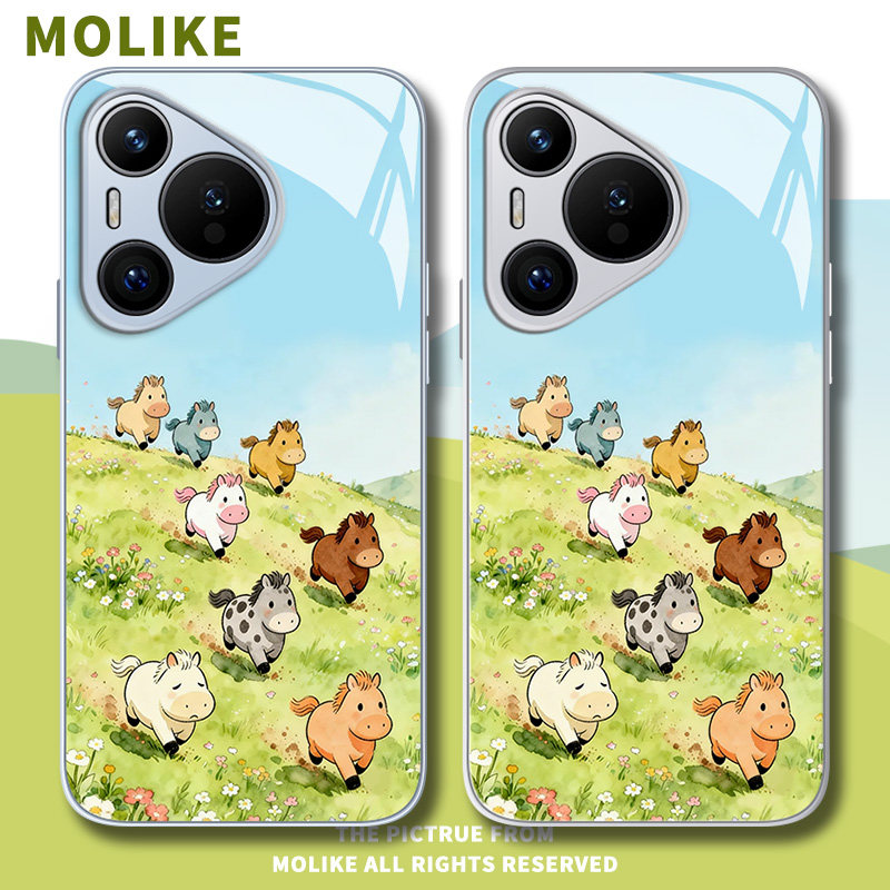 小马八骏图适用华为pura70手机壳mate80promax卡通nova15新款14玻璃13荣耀500马年400可爱300新年x60外50保护,3C数码配件,手机保护套/壳,淘宝优惠券,粉丝福利购,淘宝优惠卷