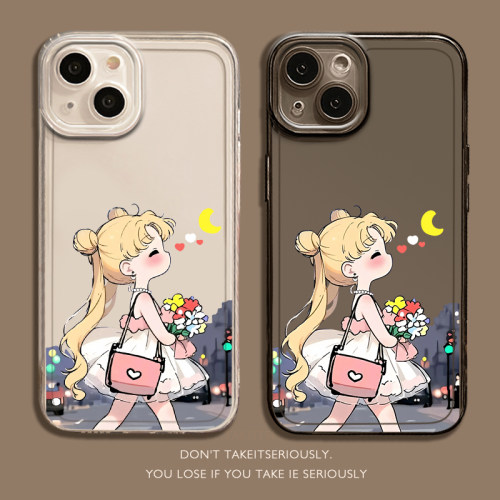 适用苹果17手机壳iPhone16promax美少女战士15月野兔12动漫13mini透明14水冰月x新款xr可爱xs保护套8女7外壳