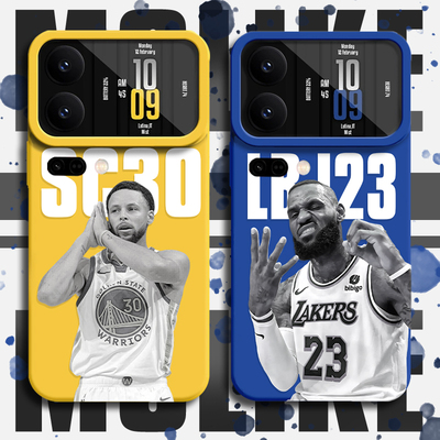 nba篮球球星适用小米17promax手机壳15ultra库里14新款13红米k90詹姆斯80勇士70周边60至尊版50硅胶note12/11