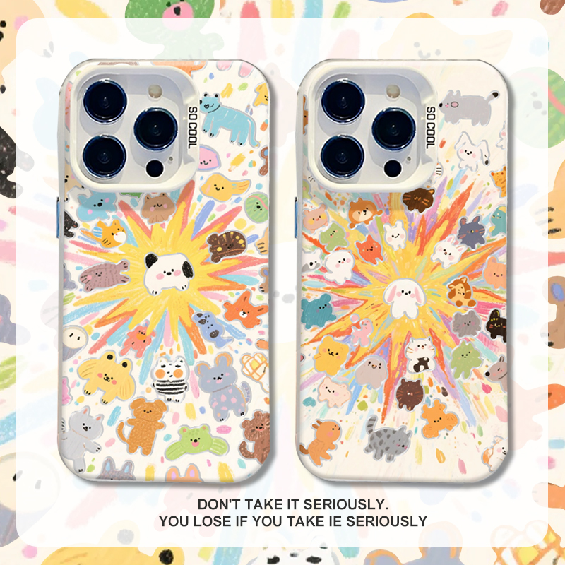 适用opporeno14pro手机壳13爆炸小狗k12可爱11兔子10卡通9女款findX8真我Neo7保护套GT6/A5防摔4创意3小众十+