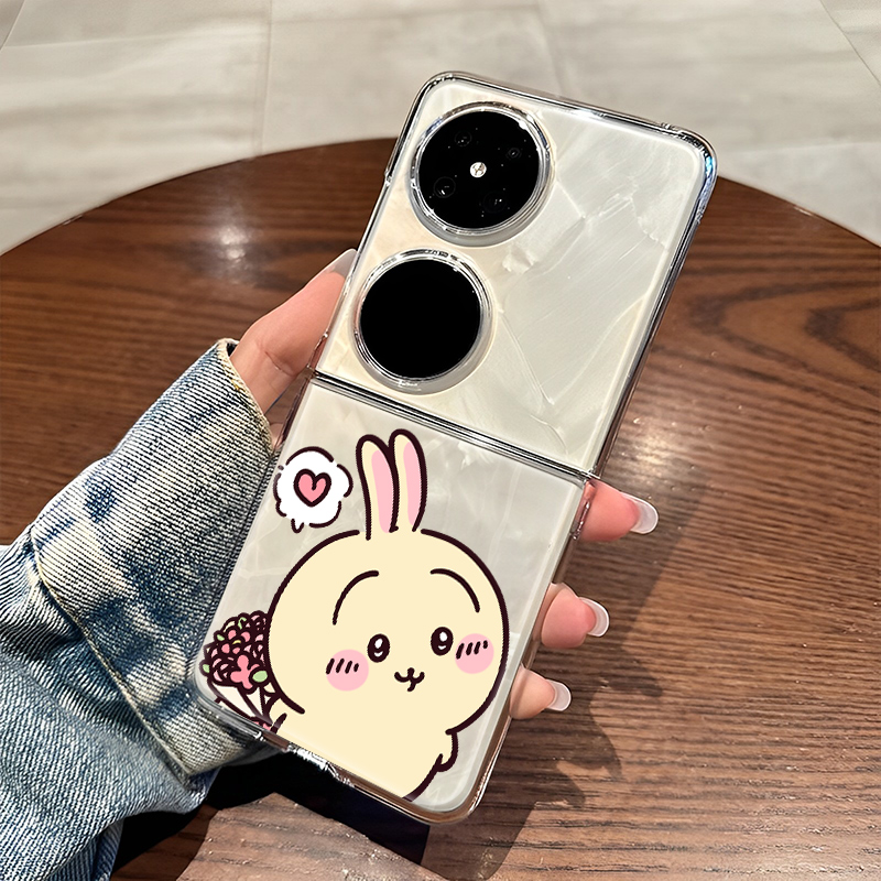 适用chiikawa华为折叠屏pocket2手机壳mixflip乌萨奇p50情侣s荣耀magicV新款oppo保护套nova女外vivo吉伊卡哇