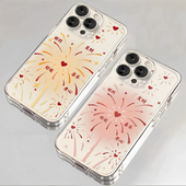 新年烟花适用华为pura70手机壳mate80promax小众nova15新款 14透明13荣耀500创意400高级感300女款 x60外50保护