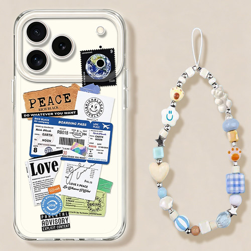 地区标签适用苹果17promax手机壳iPhone16透明15新款14带挂绳13mini创意12简约11小众x超薄xr高级感xs防摔8/7