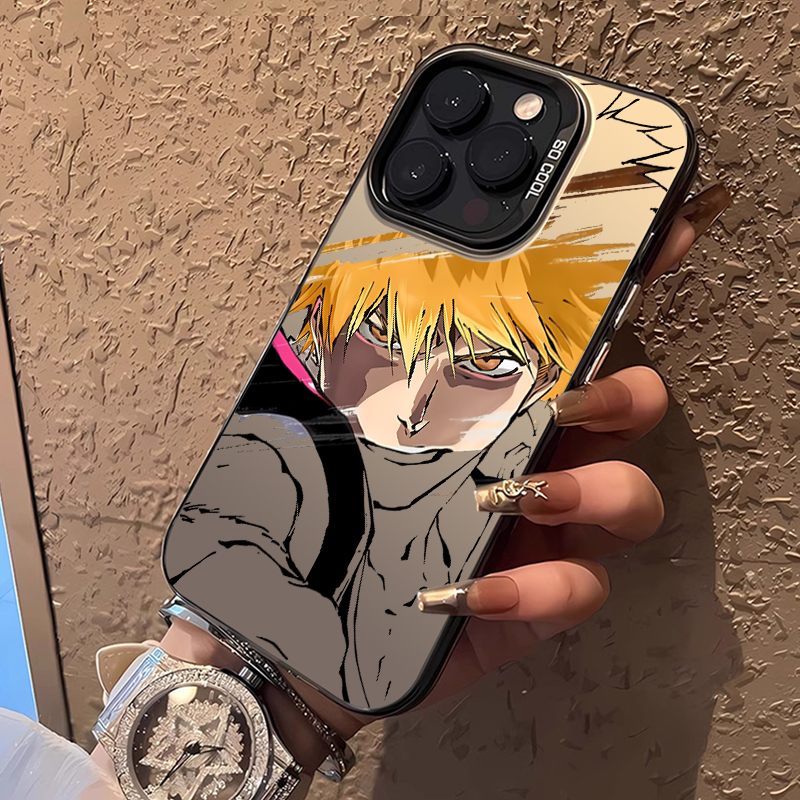 死神bleach适用苹果17手机壳iPhone16promax黑崎一护15动漫12联动13mini镭射14男生x新款xr软xs保护套8/7外壳