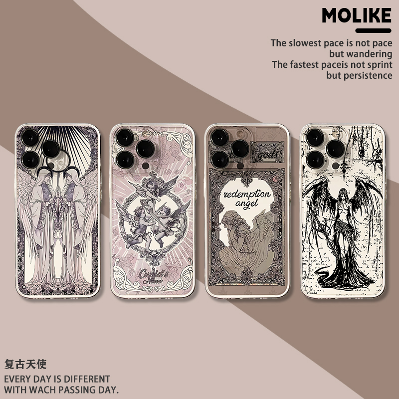 适用华为pura80手机壳mate70pro复古天使nova14欧美13高级感12/11/10/9/8荣耀400/300/200/x60/50/magic7/6/5