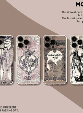 适用华为pura80手机壳mate70pro复古天使nova14欧美13高级感12/11/10/9/8荣耀400/300/200/x60/50/magic7/6/5