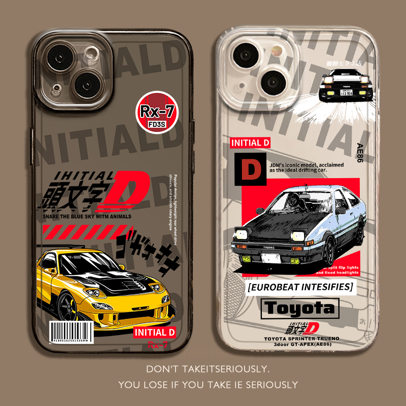 头文字D适用iqoo15手机壳13/z10turbo赛车12一加ace5潮牌neo11pro新款1+2男3v套9/8/7/6/vivo三星S25/s23/s22