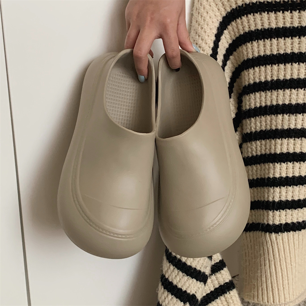 户外穿时尚防滑防水包头半拖鞋