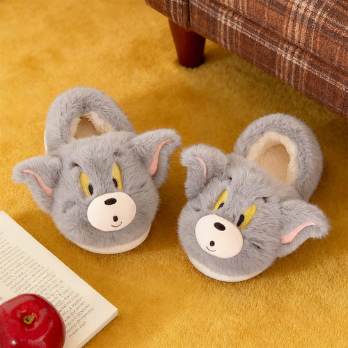 正版猫和老鼠汤姆杰瑞亲子棉拖鞋