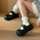 女士防滑学生玛丽珍凉拖鞋 洞洞鞋 软厚底韩系爱心包头夏季 户外新款