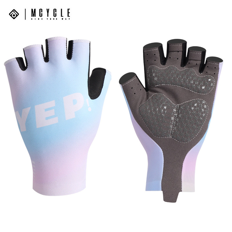 魅骑mcycle骑行短指手套YEP夏季男女公路车山地车半指训练手套