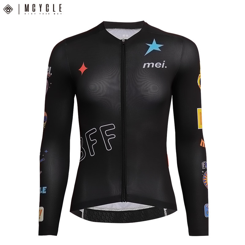 魅骑mcycle女款骑行服长袖BFF薄款春秋透气自行车公路速干防晒服