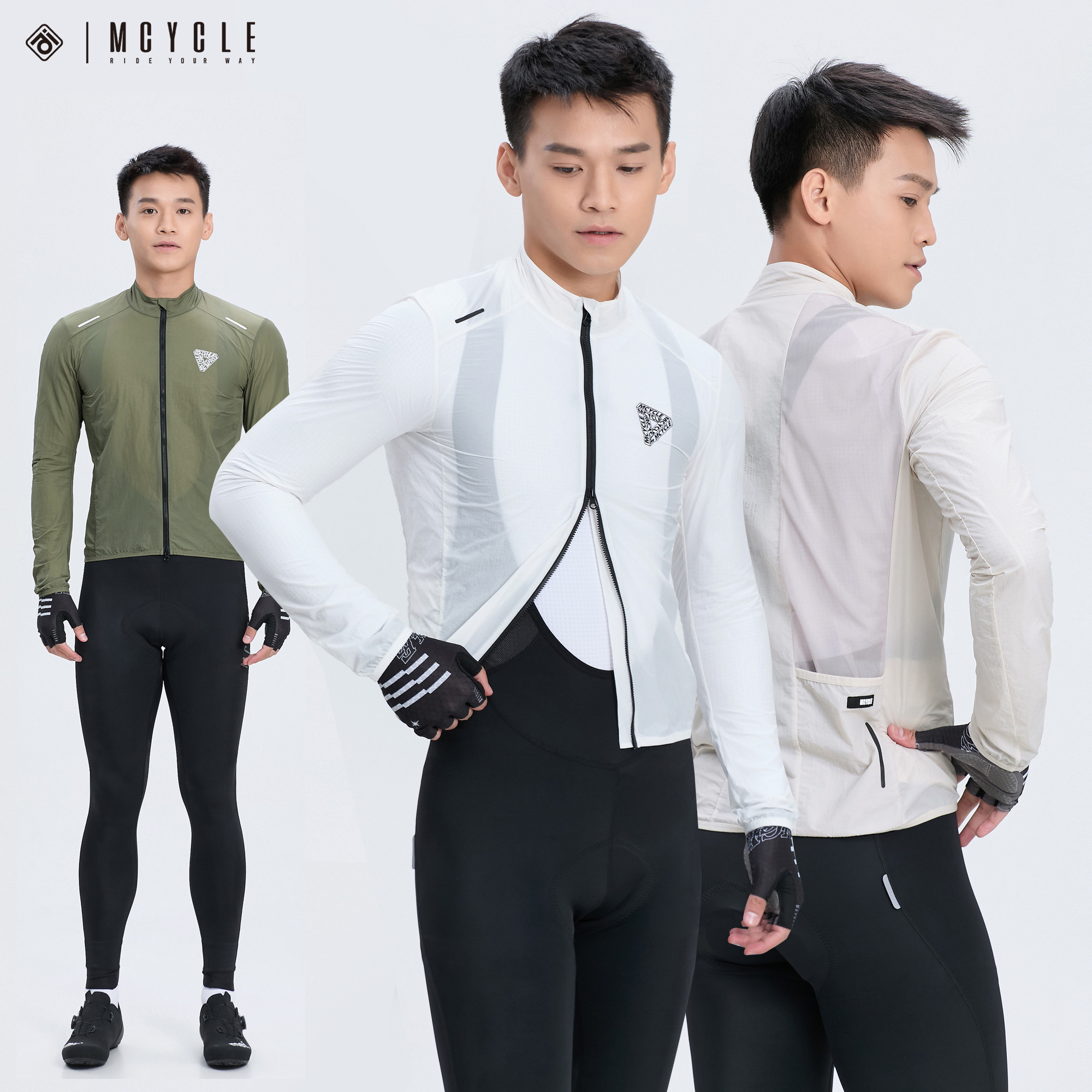 魅骑mcycle骑行服防风风衣男女春秋自行车公路透气防水速干外套