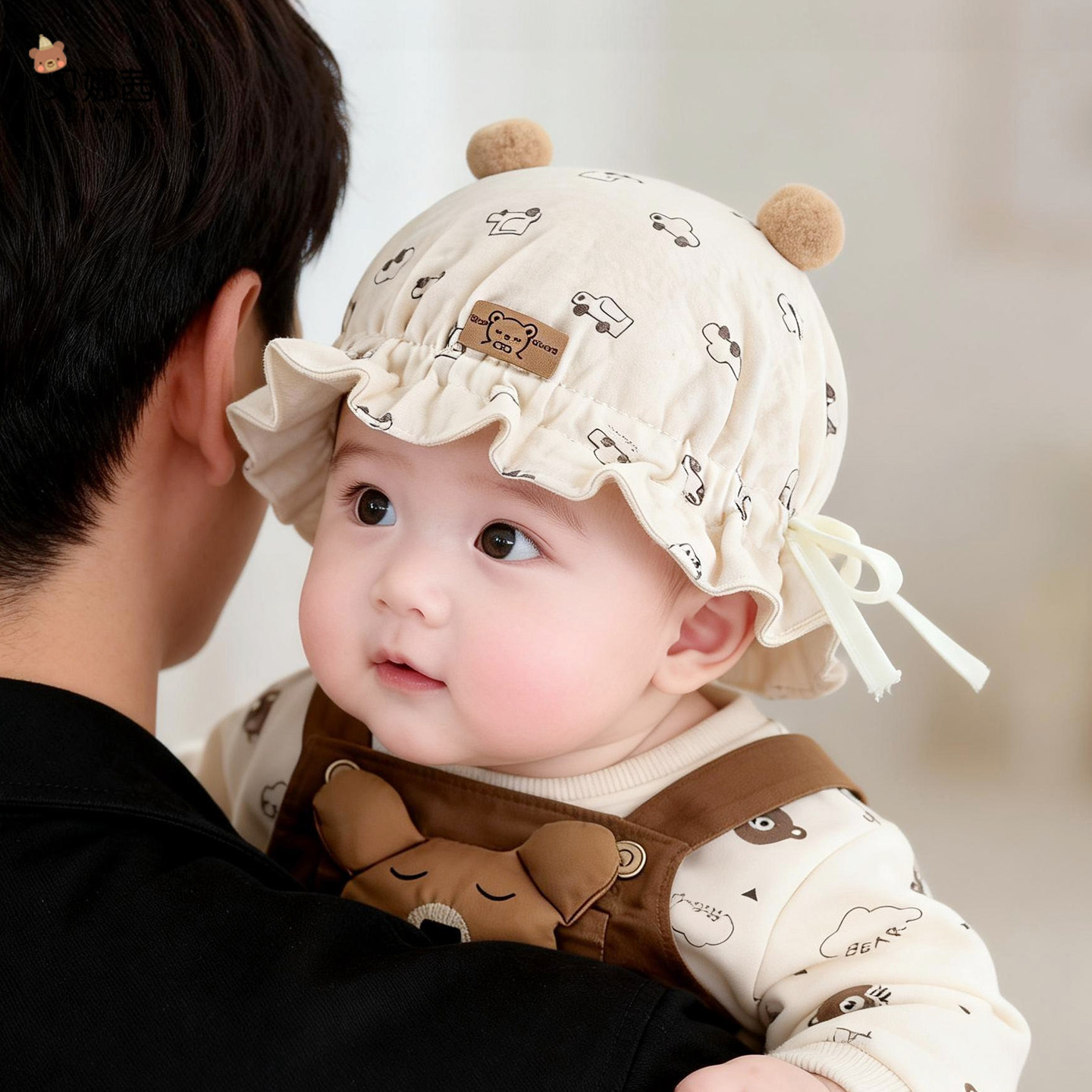 贝娜茜婴儿帽子春秋季宝宝胎帽图片