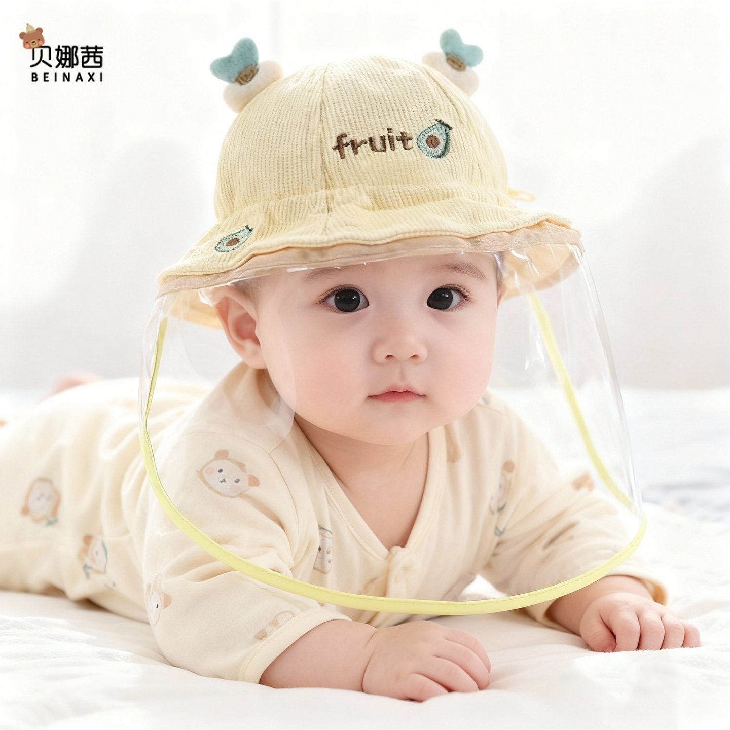 贝娜茜婴儿帽子渔夫帽百搭遮阳秋