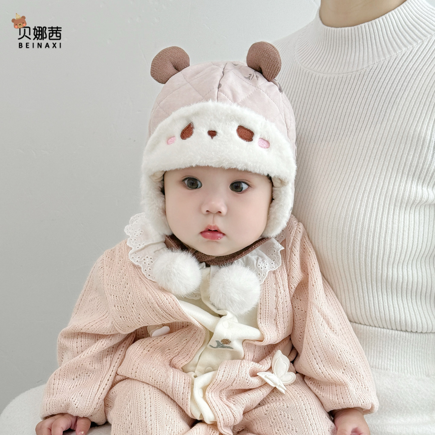 婴儿帽子秋冬季宝宝女卡通保暖雷锋帽外出男加厚护耳帽冬天婴幼儿,童装/婴儿装/亲子装,帽子,淘宝优惠券,粉丝福利购,淘宝优惠卷