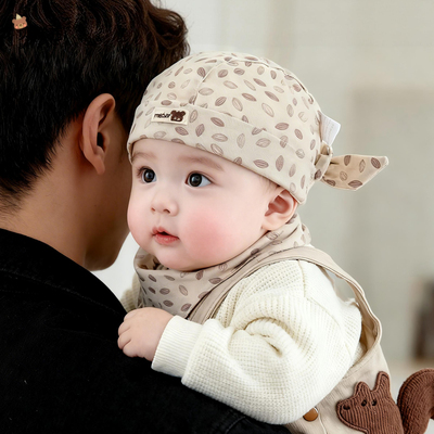 贝娜茜婴儿帽子春秋季洋气海盗帽