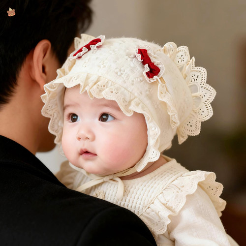 贝娜茜婴儿帽子秋冬季洋气护耳帽