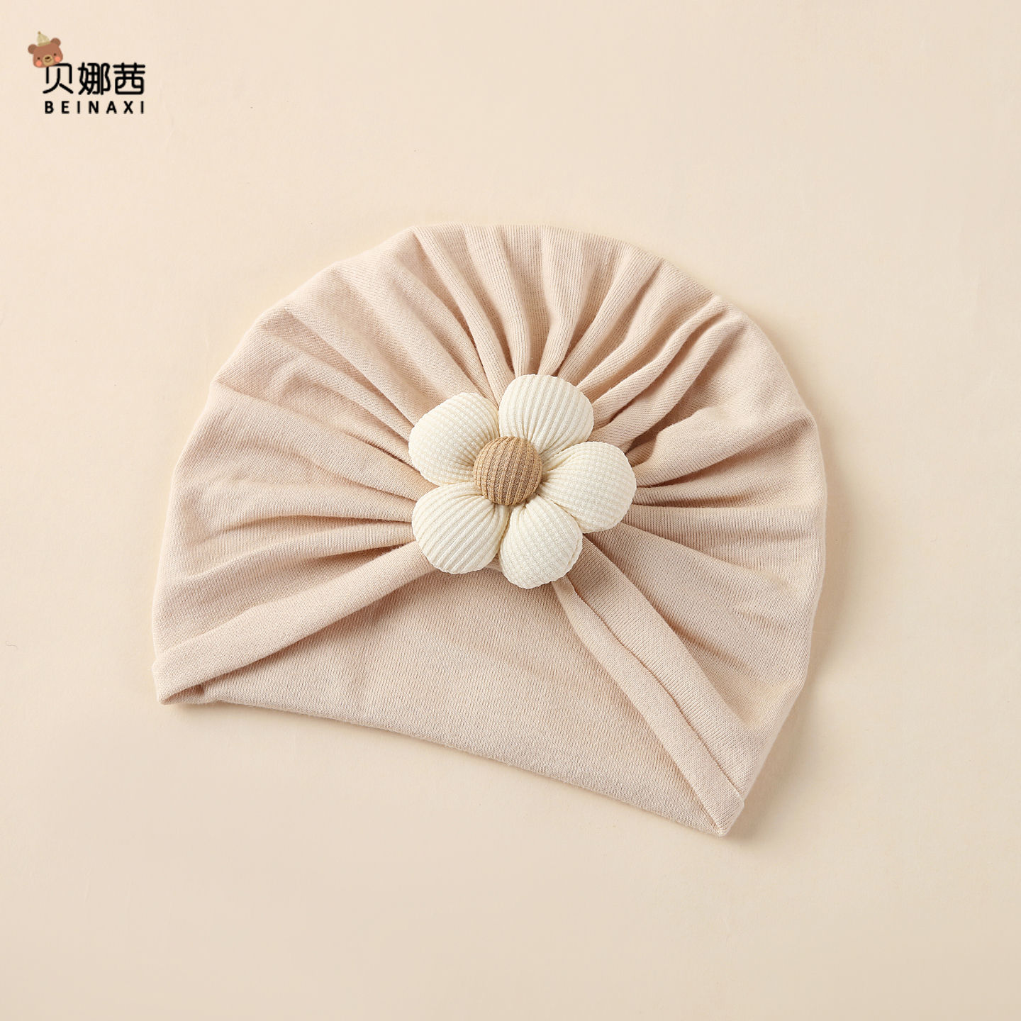 贝娜茜婴儿帽子胎帽印度帽保暖冬
