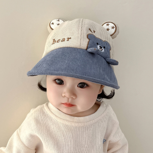 婴儿帽子春秋薄款 小月龄外出遮阳帽 婴幼儿渔夫帽盆帽宝宝男秋冬季