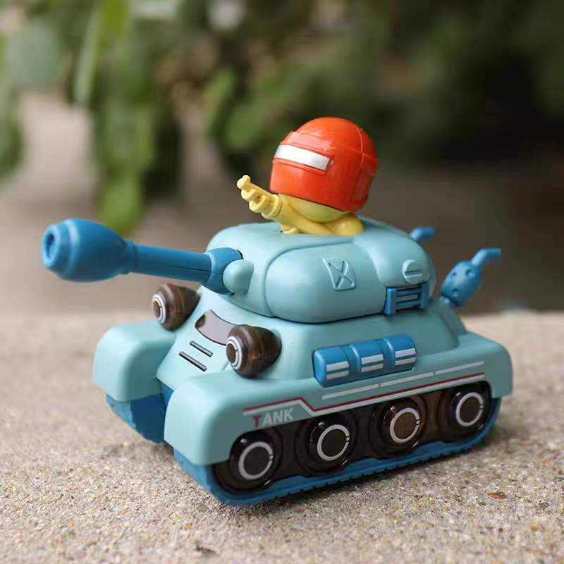 婴儿玩具车6个月以上塔克声光战车卡通小汽车男女孩四驱甲车模型-封面
