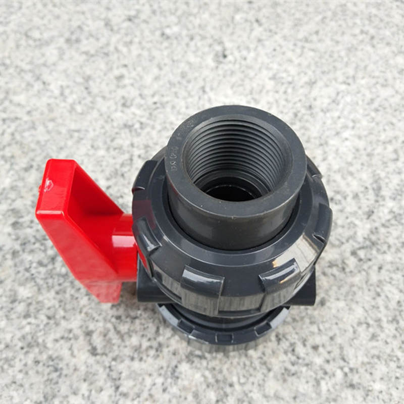 单边/双边内螺纹upvc由令球阀 pvc活接内丝球阀 upvc丝扣内牙球阀