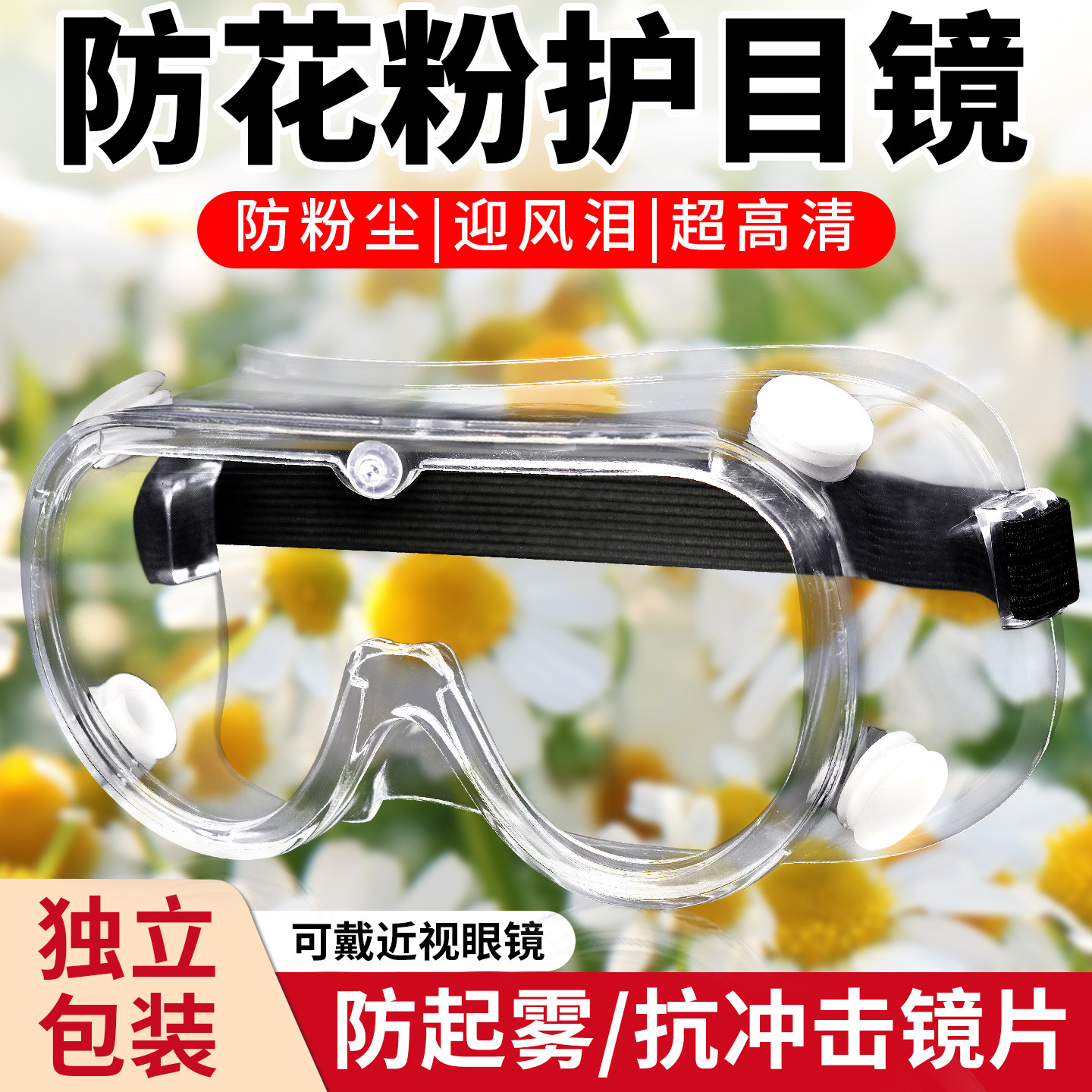 护目镜防花粉过敏鼻炎面罩图片