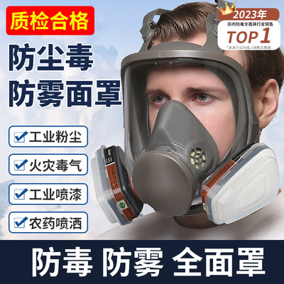 全脸呼吸喷漆专用打农药防毒面具