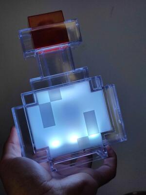 我的像素世界周边变色瓶迷你夜灯男孩玩具发光药水瓶模型摆件礼物