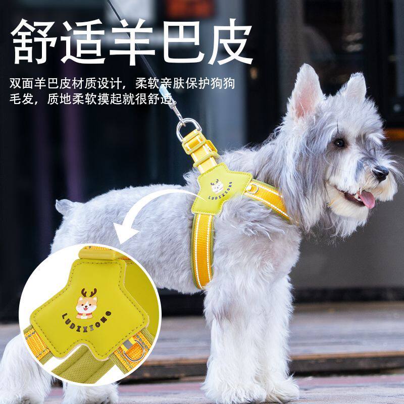 心式狗狗牵引绳中小型犬柴犬比熊