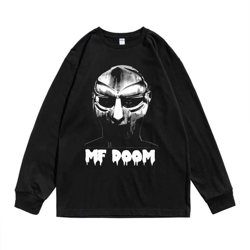 铁面孔铁地下嘻哈MF DOOM手指Madlib组合Madvillain说唱长袖T恤图片