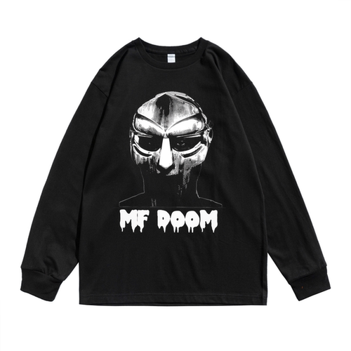 铁面孔铁地下嘻哈MF DOOM手指Madlib组合Madvillain说唱长袖T恤