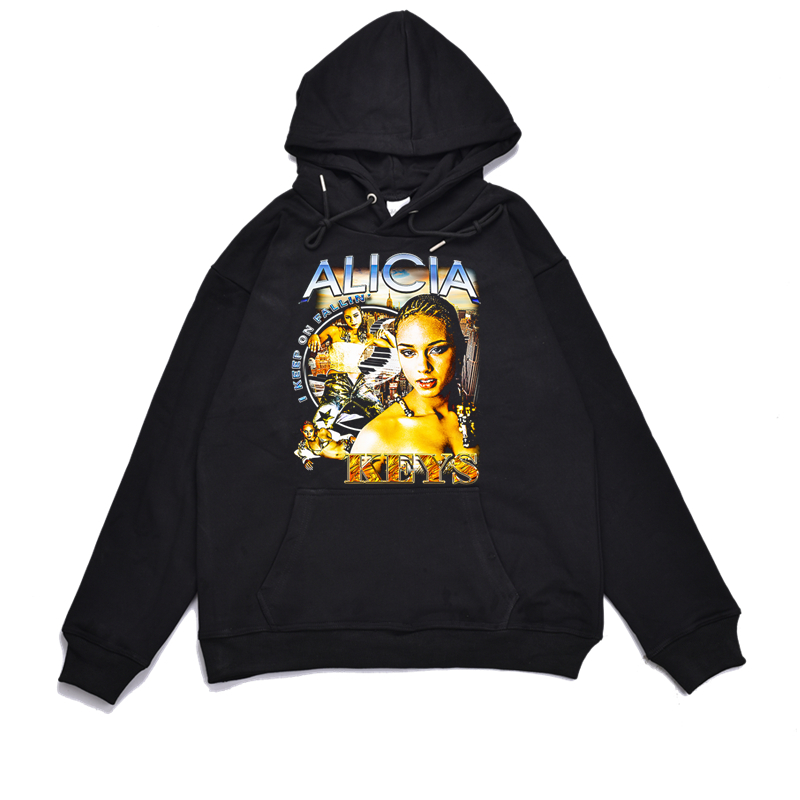 宽松厚实连帽棉欧美个性