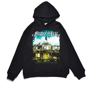 数码直喷摇滚Pierce the Veil皮尔斯的面纱乐队加厚连帽卫衣宽松