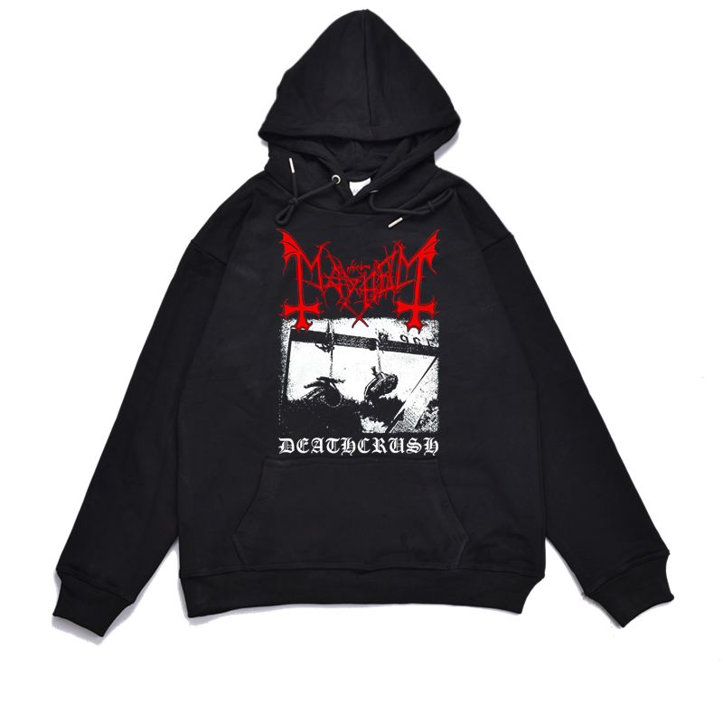 挪威黑金属摇滚乐队印花加厚卫衣