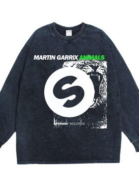 电音DJ打碟马丁盖瑞斯MartinGarrix个性街头嗨T恤长袖男女款纯棉